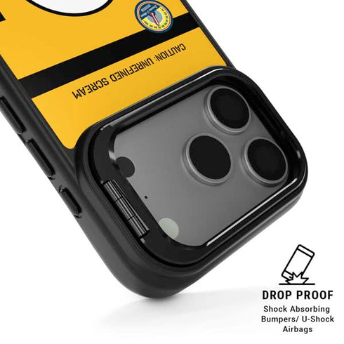 Disney Monsters Inc. Scream Canister iPhone 17 Pro Max Kickstand Case