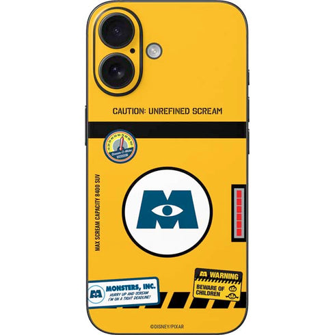 Disney Monsters Inc. Scream Canister iPhone 17 Skin