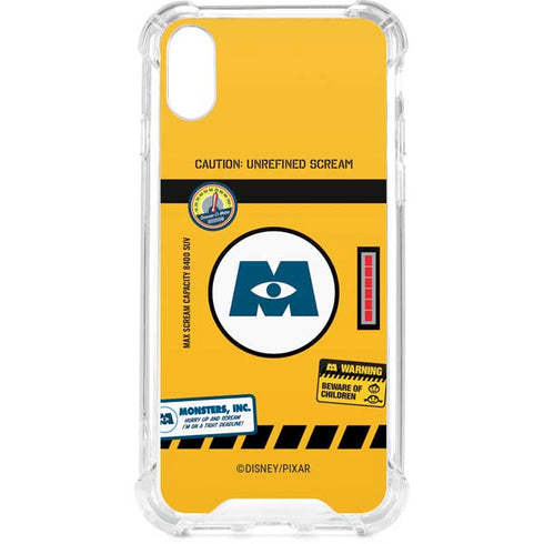 Disney Monsters Inc. Scream Canister iPhone XS Clear Case