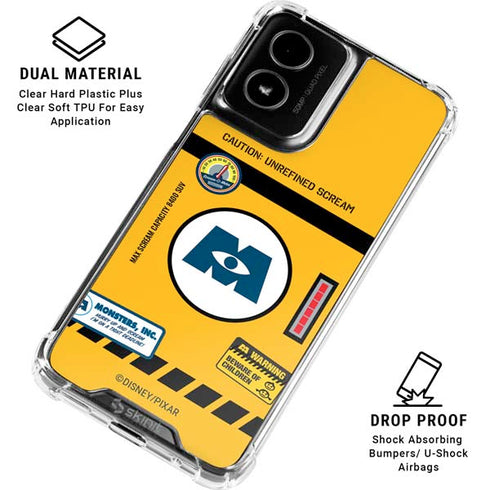 Disney Monsters Inc. Scream Canister Moto G Power 5G (2024) Clear Case