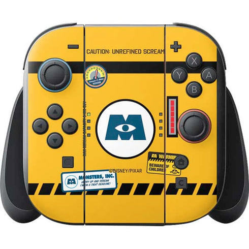 Disney Monsters Inc. Scream Canister Nintendo Switch 2 (2025) with Joy-Con Skin