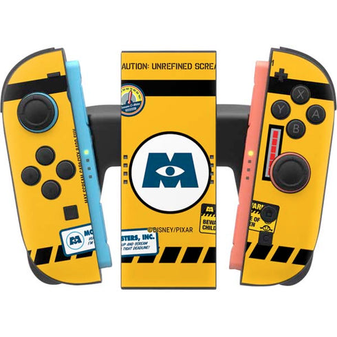 Disney Monsters Inc. Scream Canister Nintendo Switch 2 (2025) Joy-Con Controller Skin