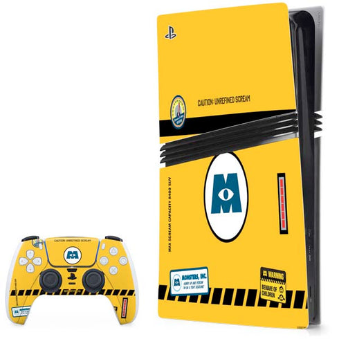 Disney Monsters Inc. Scream Canister PS5 Pro Bundle Skin
