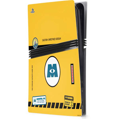 Disney Monsters Inc. Scream Canister PlayStation PS5 Skins