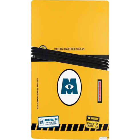 Disney Monsters Inc. Scream Canister PS5 Pro Console Skin
