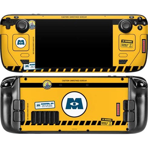 Disney Monsters Inc. Scream Canister Steam Deck Handheld Gaming Computer OLED Skin