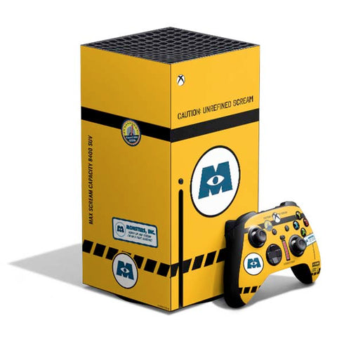 Disney Monsters Inc. Scream Canister Xbox Series X Skins