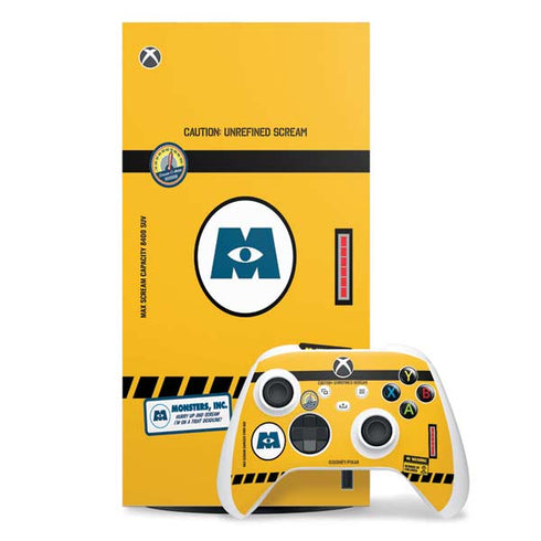 Disney Monsters Inc. Scream Canister Xbox Series X Skins