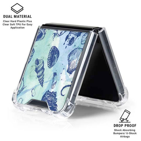 Sea Shell Variety Galaxy Z Flip6 Clear Case