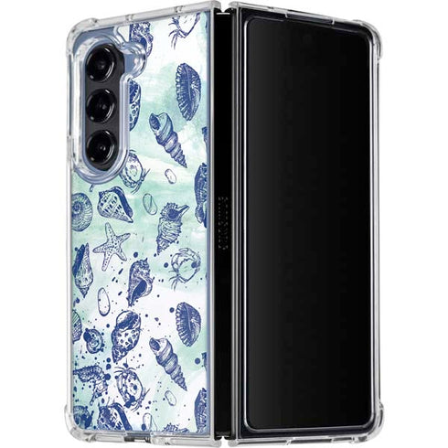 Sea Shell Variety Galaxy Z Fold5 5G Clear Case