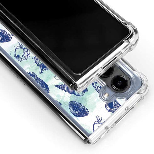 Sea Shell Variety Galaxy Z Fold5 5G Clear Case