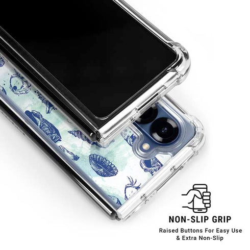 Sea Shell Variety Galaxy Z Fold6 Clear Case