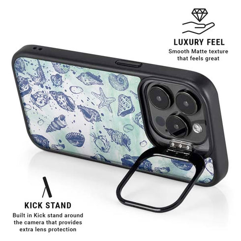 Sea Shell Variety iPhone 13 Pro Kickstand Case