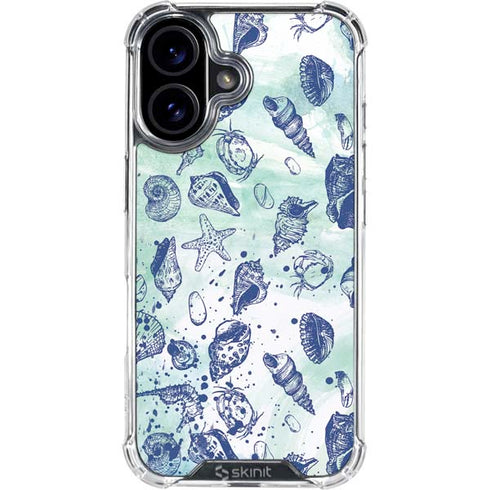 Sea Shell Variety iPhone 16 Clear Case