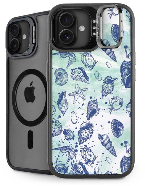 Sea Shell Variety iPhone 16 Kickstand Case