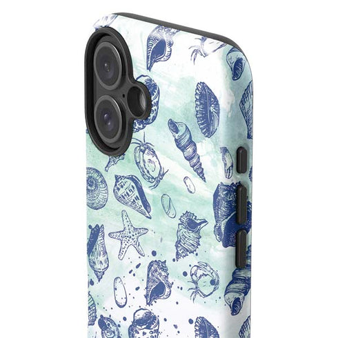 Sea Shell Variety iPhone 16 Plus Impact Case