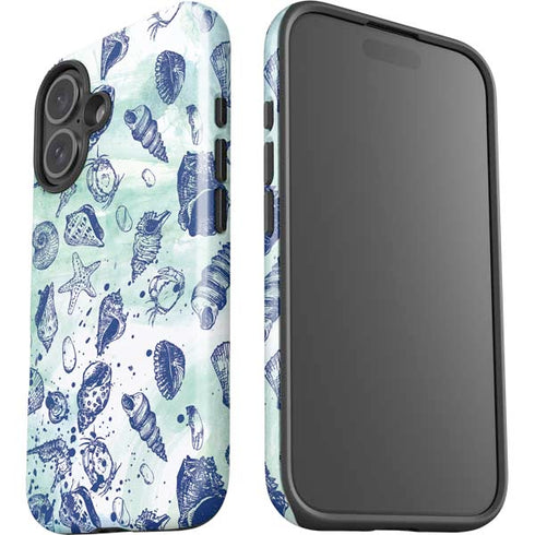 Sea Shell Variety iPhone 16 Plus Impact Case