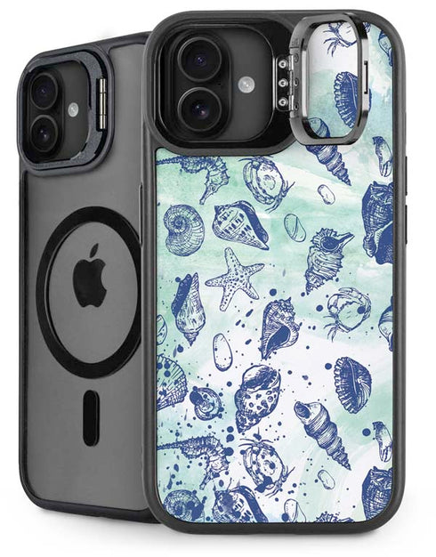 Sea Shell Variety iPhone 16 Plus Kickstand Case