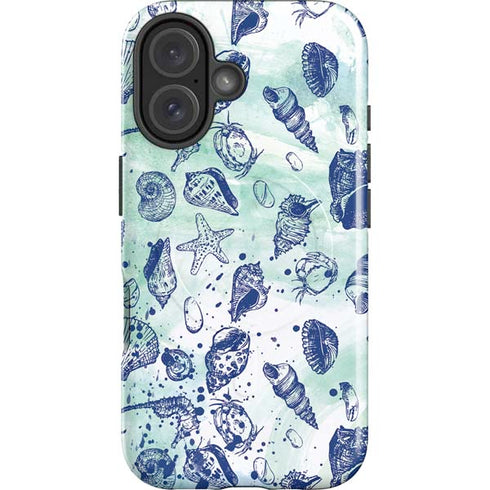 Sea Shell Variety iPhone 16 Plus Magsafe Impact Case