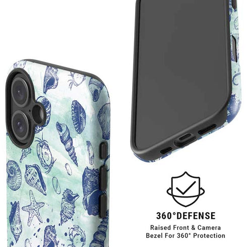 Sea Shell Variety iPhone 16 Plus Magsafe Impact Case