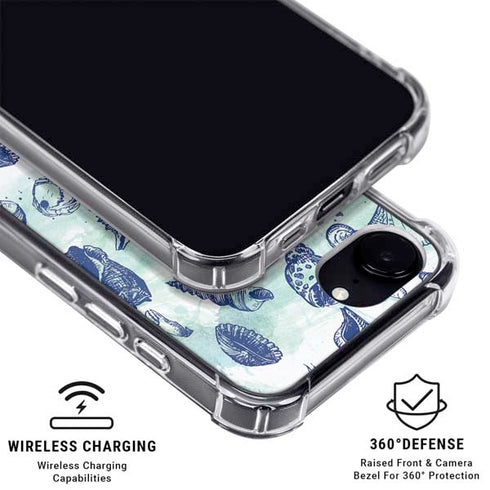 Sea Shell Variety iPhone 16e Clear Case