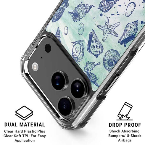 Sea Shell Variety iPhone 18 Pro Clear Case