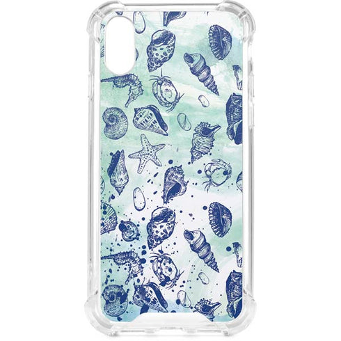 Sea Shell Variety iPhone XS Clear Case