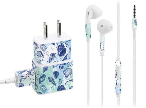 Sea Shell Variety Phone Charger Skin
