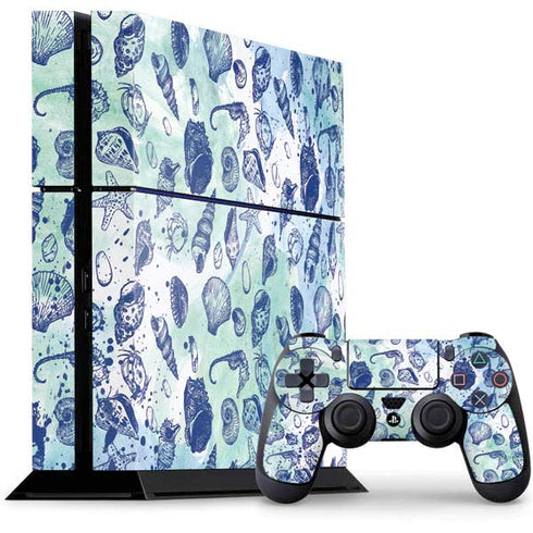 Sea Shell Variety PS4 Console and Controller Bundle Skin