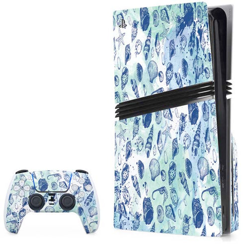 Sea Shell Variety PS5 Pro Disk Bundle Skin