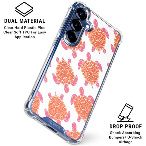 Sea Turtles by Cat Coq Galaxy S25 Clear Case