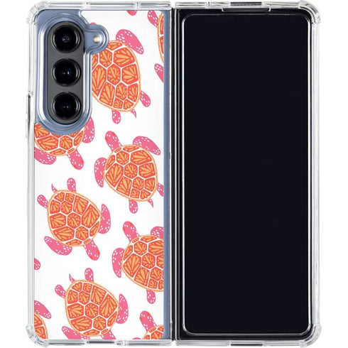 Sea Turtles by Cat Coq Galaxy Z Fold5 5G Clear Case