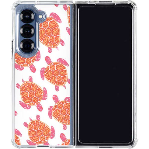 Sea Turtles by Cat Coq Galaxy Z Fold6 Clear Case