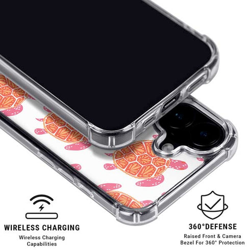 Sea Turtles by Cat Coq iPhone 16 Plus Clear Case