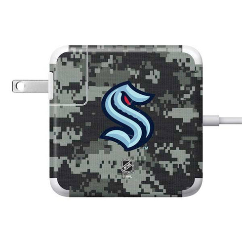 NHL Seattle Kraken Camo 85W Power Adapter (15 and 17 inch MacBook Pro Charger) Skin