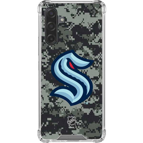 NHL Seattle Kraken Camo Galaxy A17 Clear Case