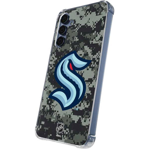 NHL Seattle Kraken Camo Galaxy A35 5G Clear Case