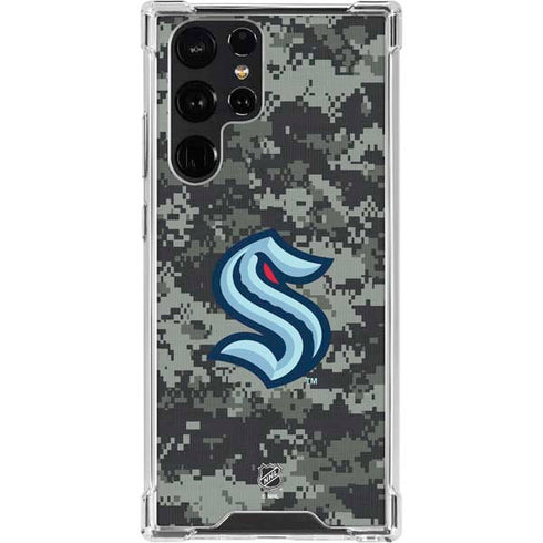 NHL Seattle Kraken Camo Galaxy S23 Ultra Clear Case
