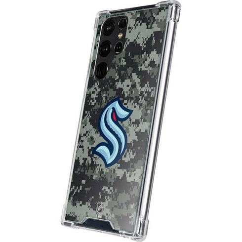 NHL Seattle Kraken Camo Galaxy S23 Ultra Clear Case