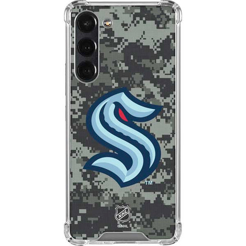 NHL Seattle Kraken Camo Galaxy S24 FE Clear Case