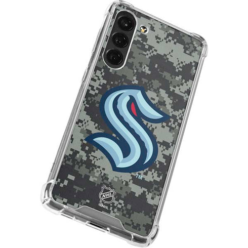 NHL Seattle Kraken Camo Galaxy S24 FE Clear Case