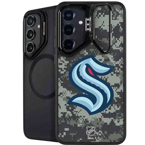 NHL Seattle Kraken Camo Galaxy S25 Plus Kickstand Case