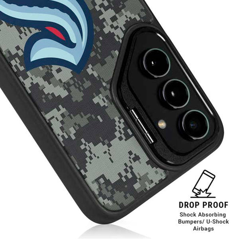 NHL Seattle Kraken Camo Galaxy S25 Plus Kickstand Case