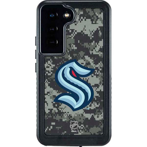 NHL Seattle Kraken Camo Galaxy S24 Waterproof Case