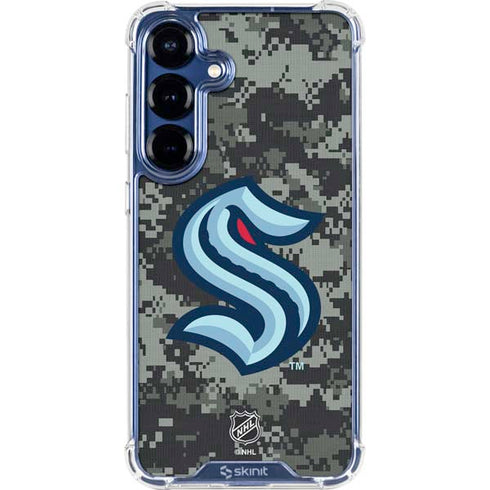 NHL Seattle Kraken Camo Galaxy S25 Clear Case