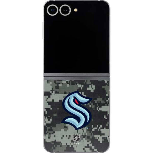 NHL Seattle Kraken Camo Galaxy Z Flip6 Skin