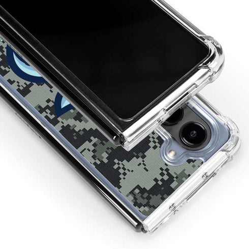 NHL Seattle Kraken Camo Galaxy Z Fold5 5G Clear Case