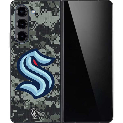 NHL Seattle Kraken Camo Galaxy Z Fold5 5G Skin