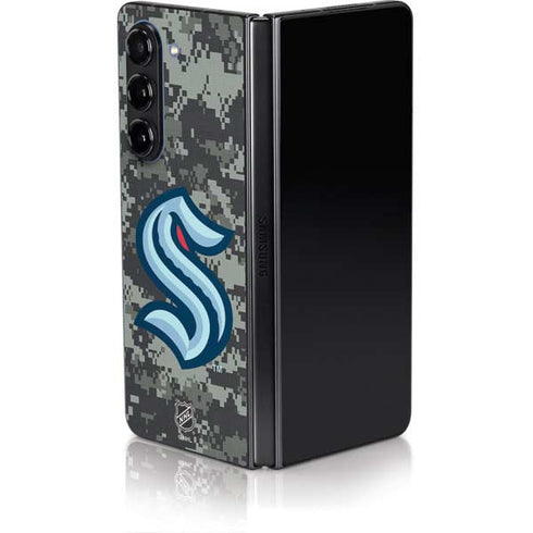 NHL Seattle Kraken Camo Galaxy Z Fold5 5G Skin