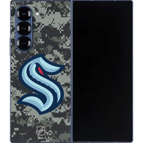 NHL Seattle Kraken Camo Galaxy Z Fold6 Skin